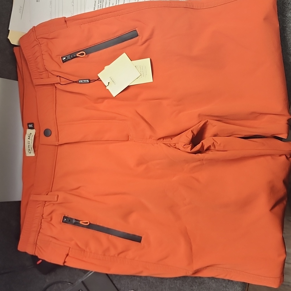 NWT Camii Mia Orange Pants Size 36 Womens (KVT1423)